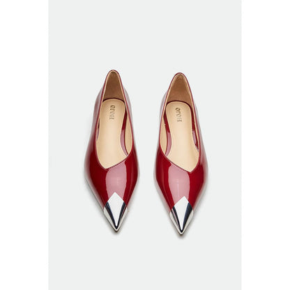 Oroh Red Bolton Kitten Heels