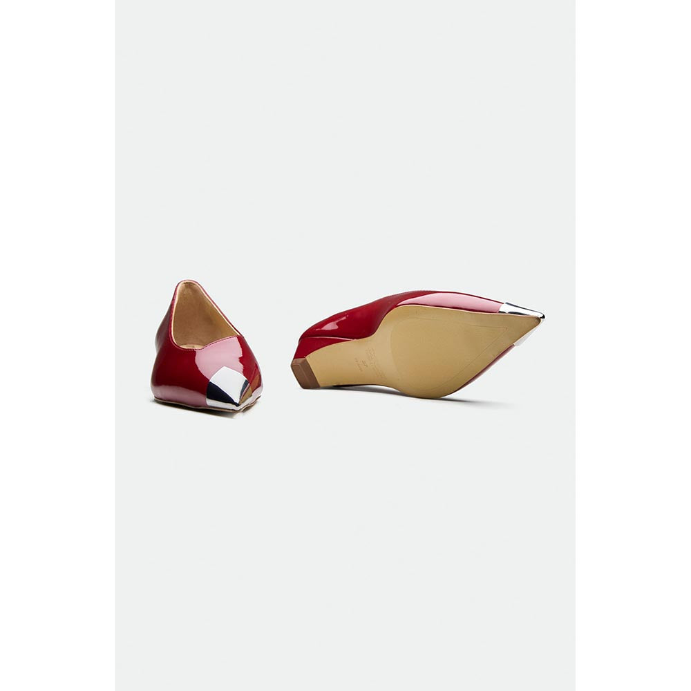 Oroh Red Bolton Kitten Heels