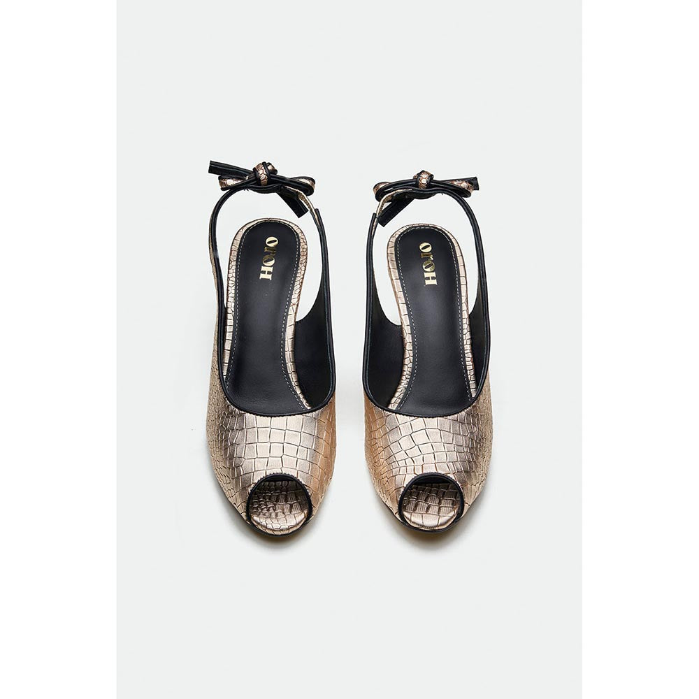 Oroh Gold Burnley Stiletto Heels