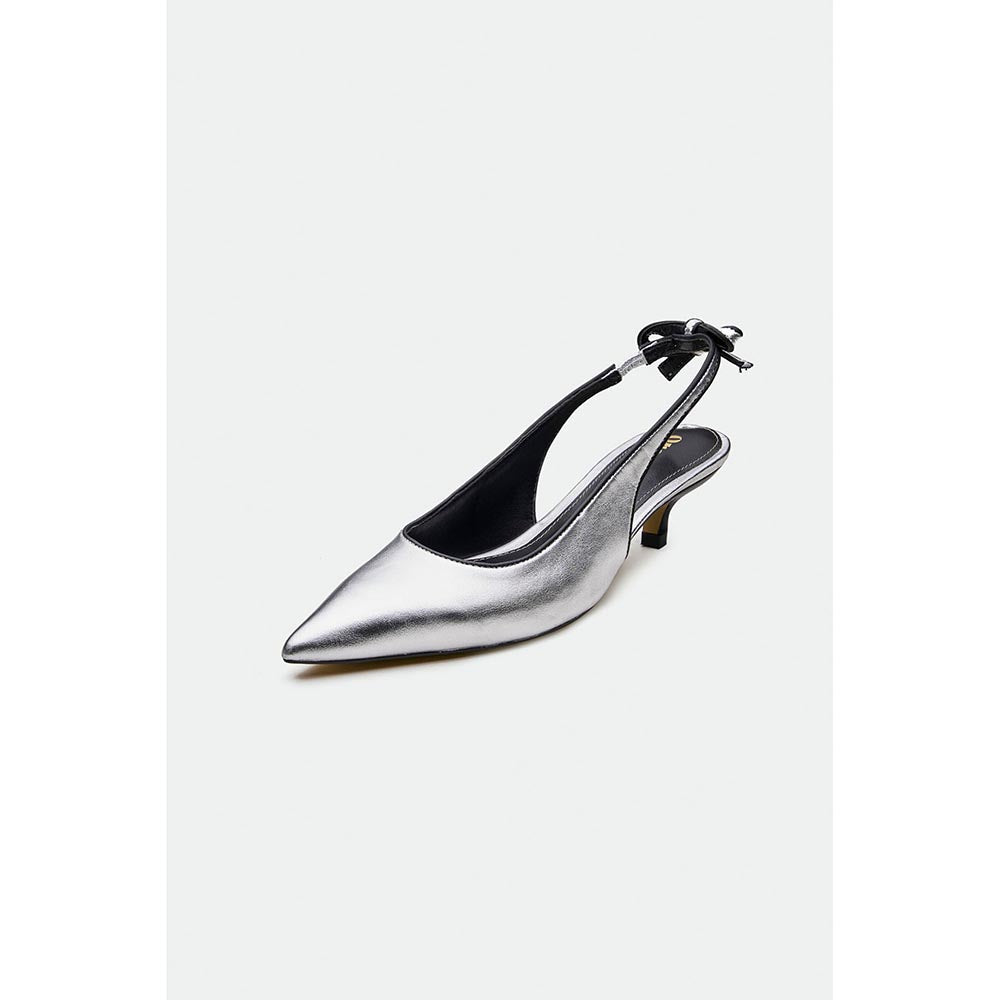 Oroh Silver Hastings Kitten Heels
