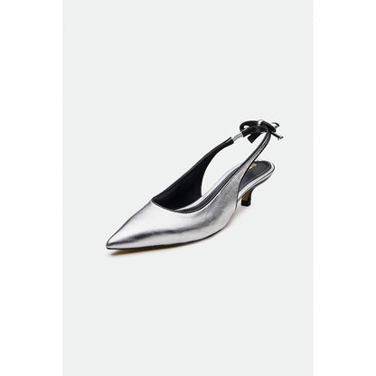 Oroh Silver Hastings Kitten Heels