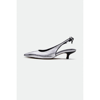 Oroh Silver Hastings Kitten Heels