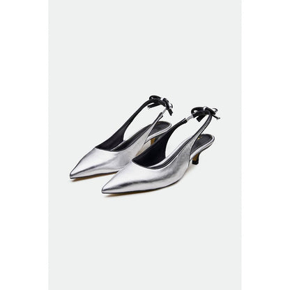 Oroh Silver Hastings Kitten Heels