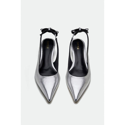 Oroh Silver Hastings Kitten Heels
