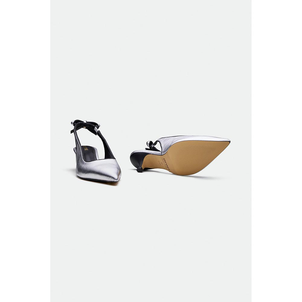 Oroh Silver Hastings Kitten Heels