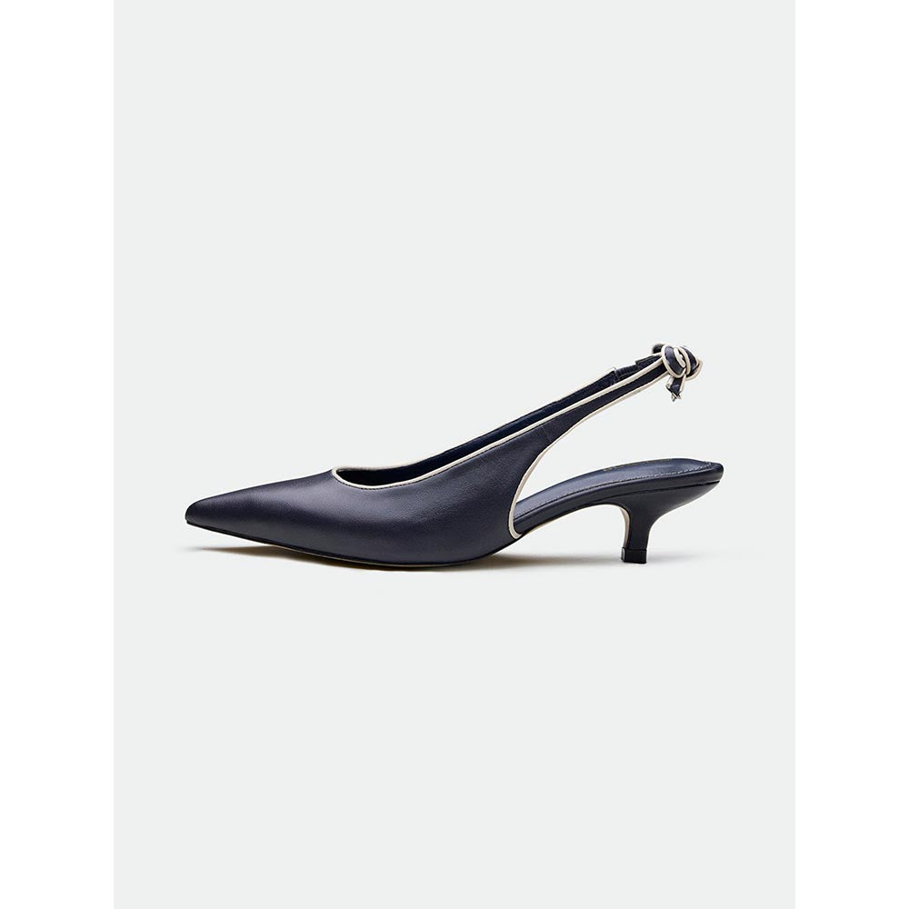 Oroh Navy Blue Hastings Kitten Heels