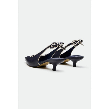 Oroh Navy Blue Hastings Kitten Heels