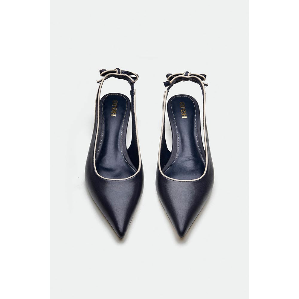 Oroh Navy Blue Hastings Kitten Heels