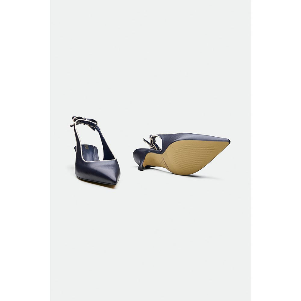 Oroh Navy Blue Hastings Kitten Heels