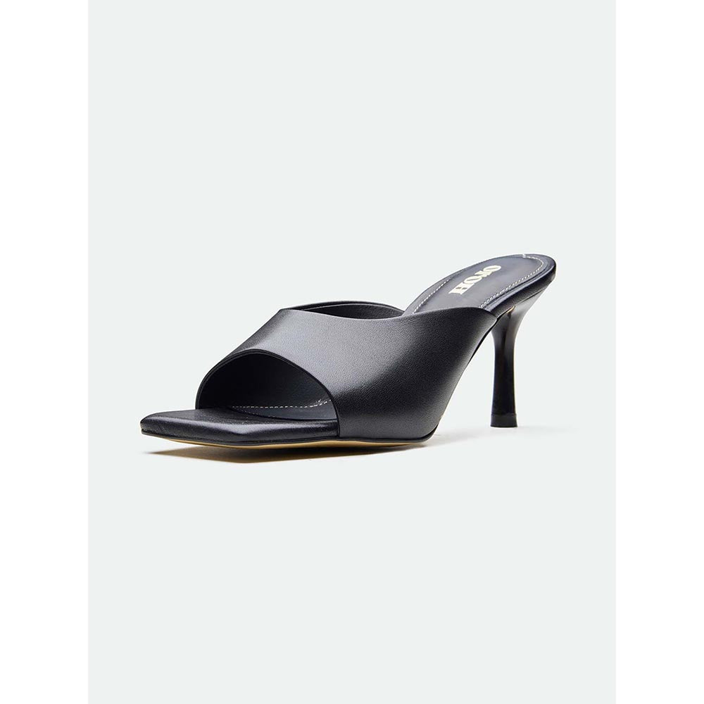 Oroh Cardiff Black Mule Heels