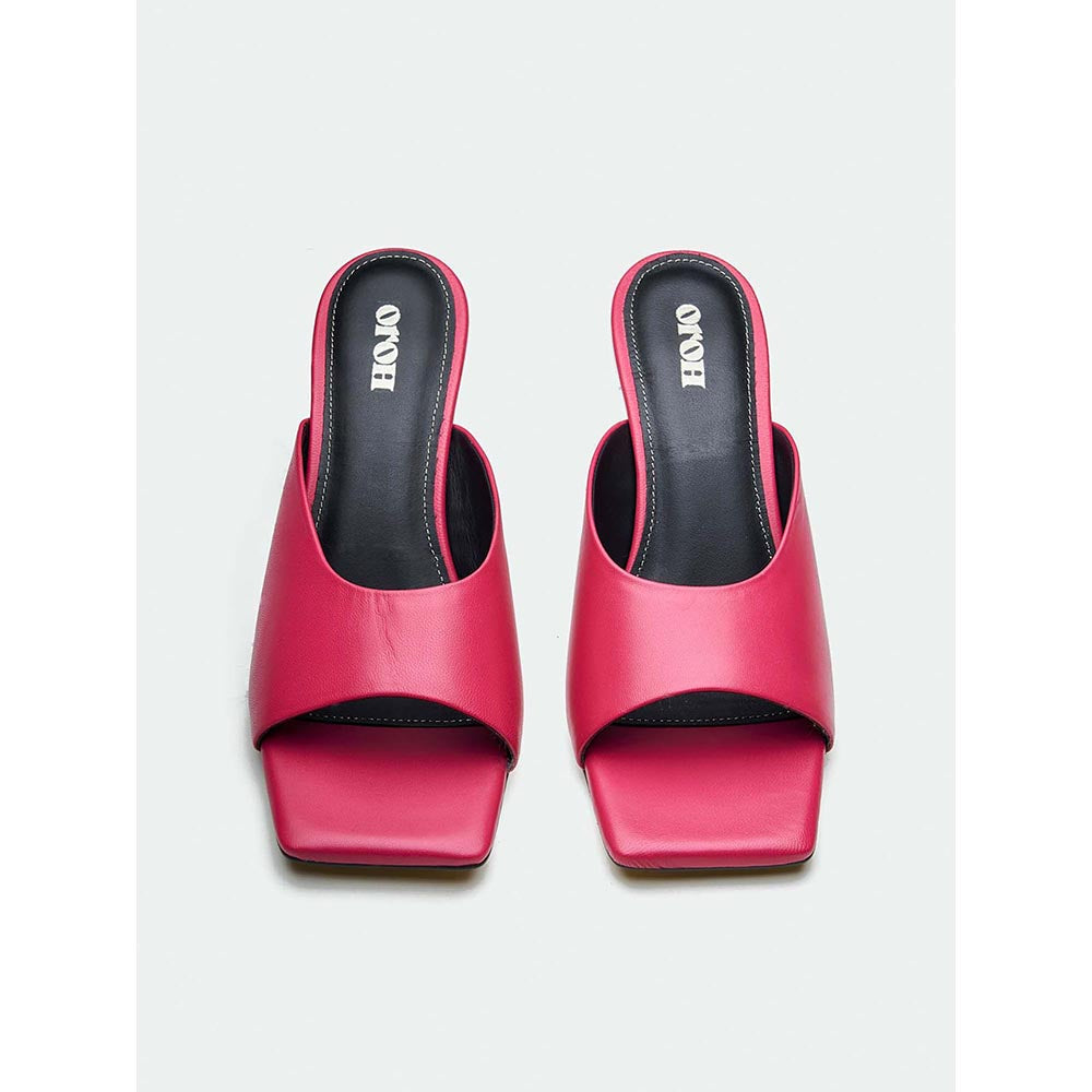 Oroh Cardiff Pink Mule Heels
