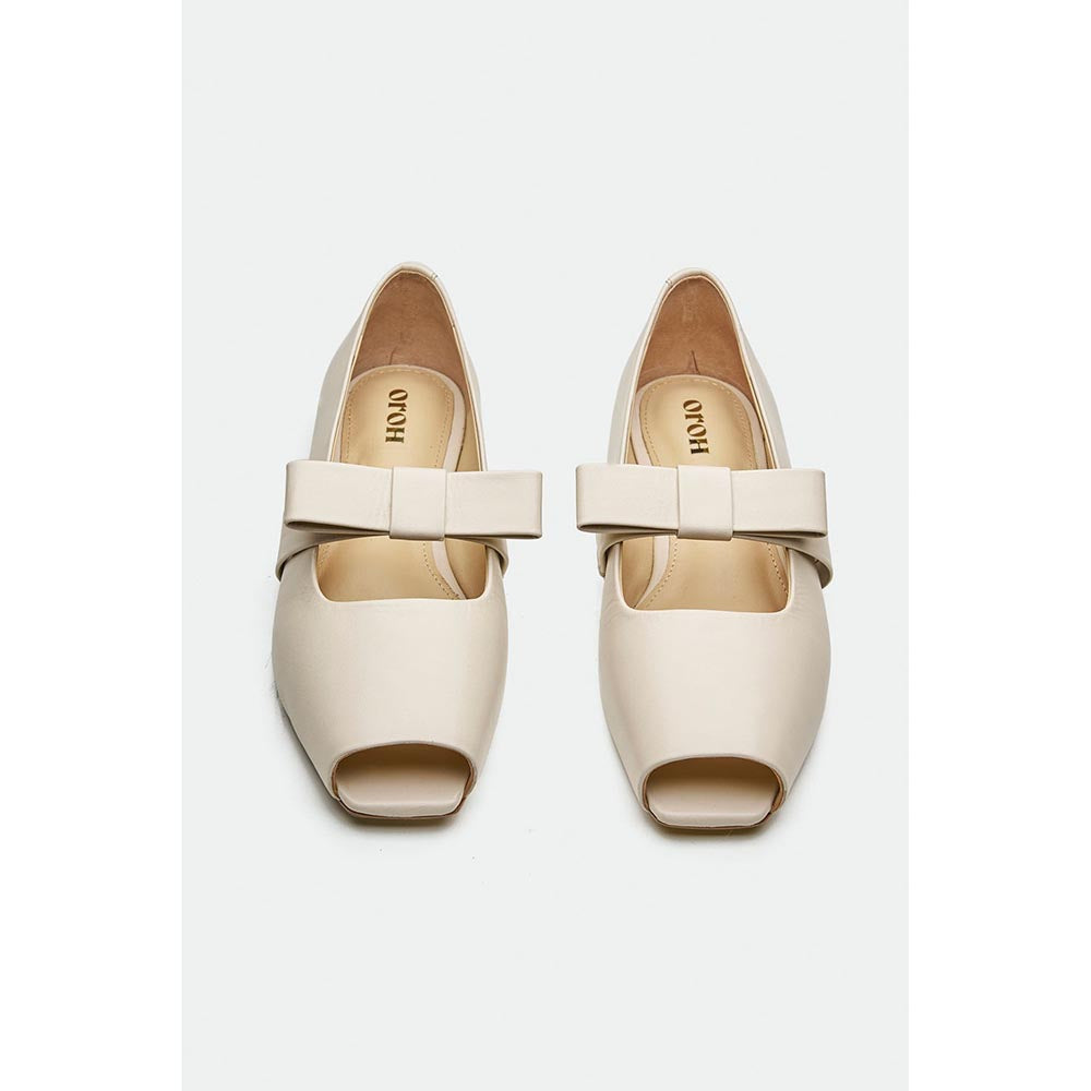 Oroh Off White Maidstone Ballerinas