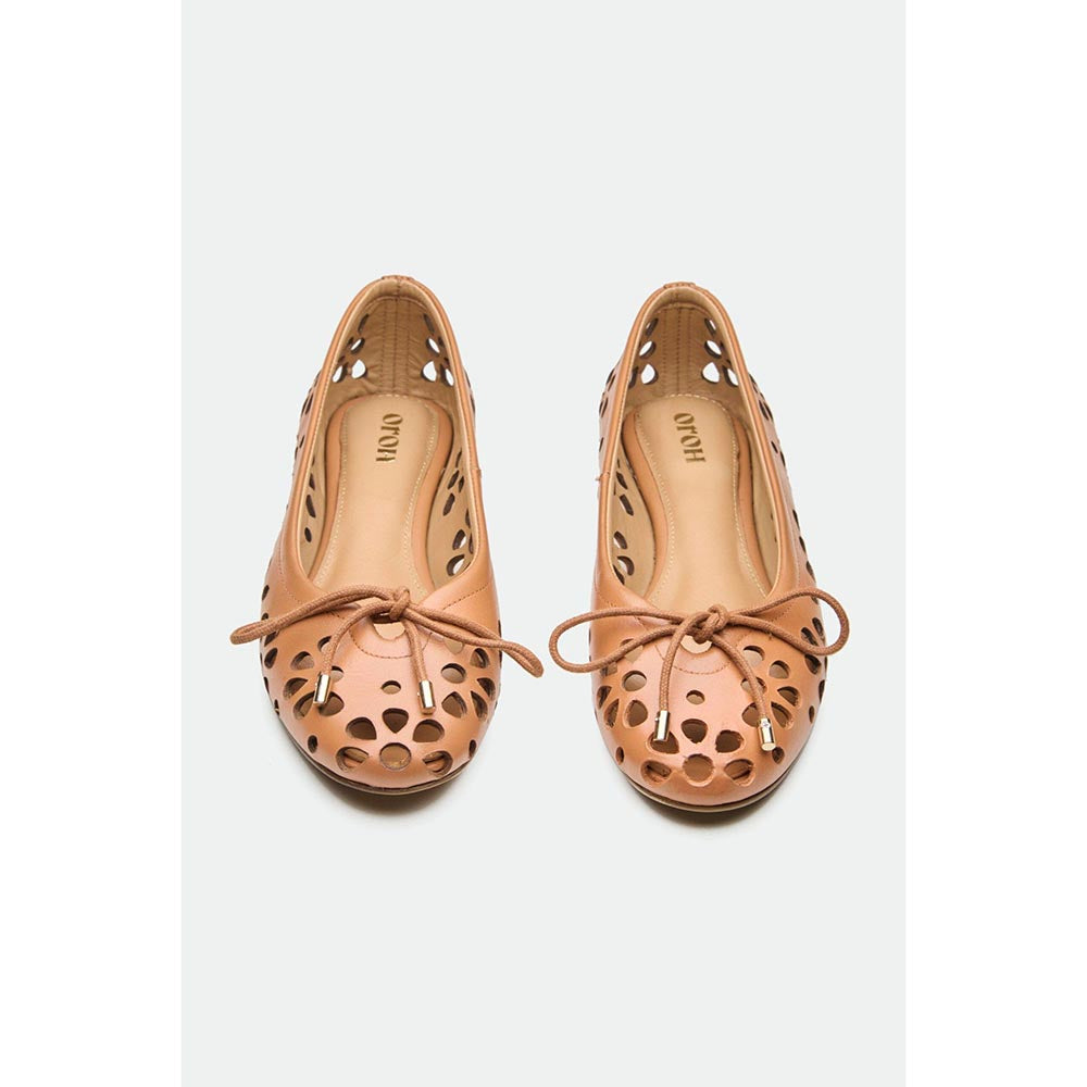 Oroh Tan Bury Ballerinas
