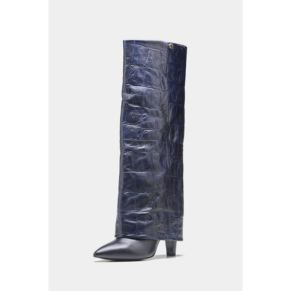 Oroh Navy Blue Katherine Casual Boots