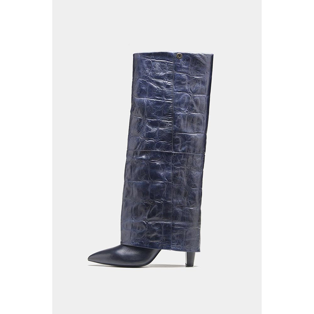 Oroh Navy Blue Katherine Casual Boots