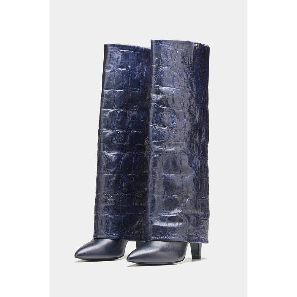 Oroh Navy Blue Katherine Casual Boots