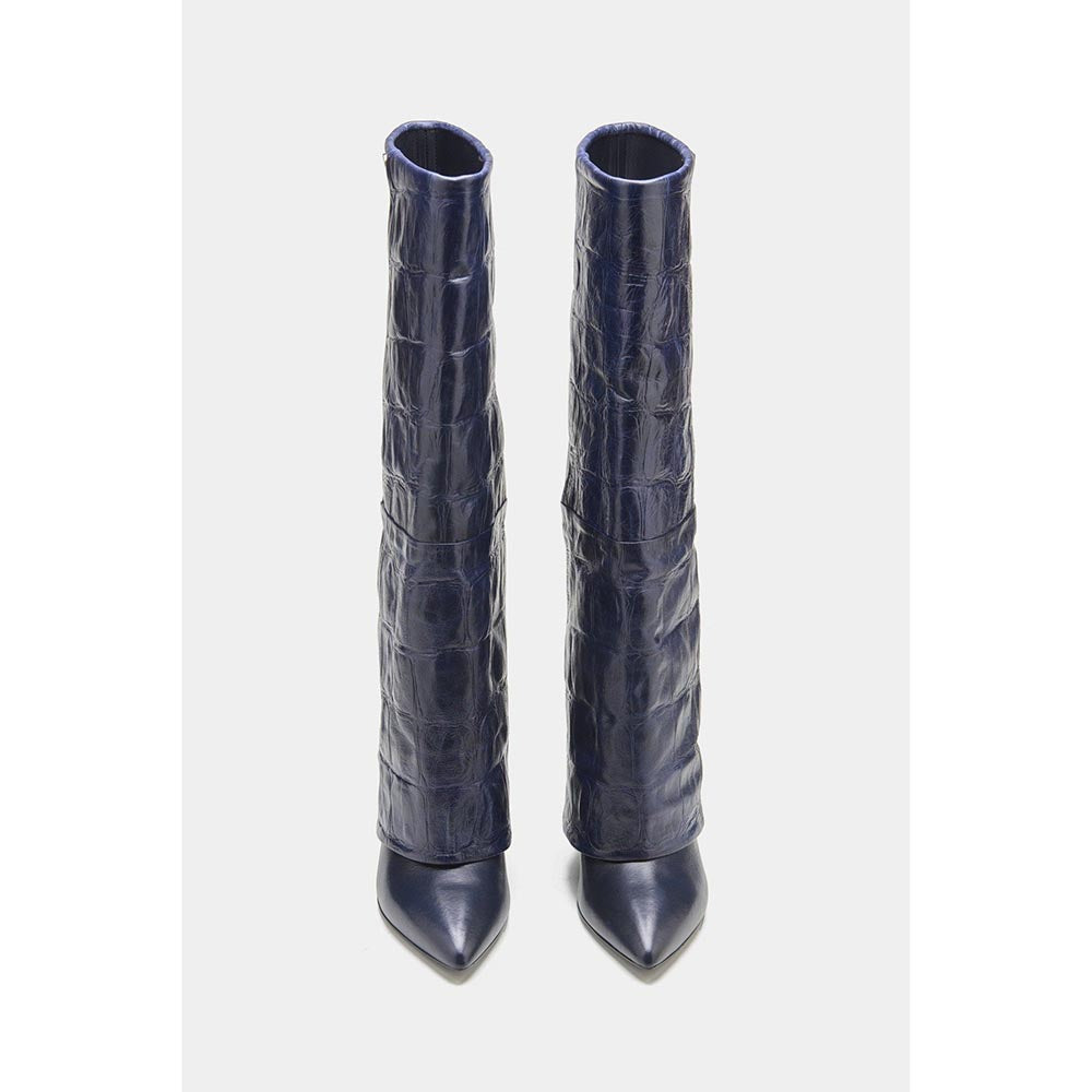 Oroh Navy Blue Katherine Casual Boots