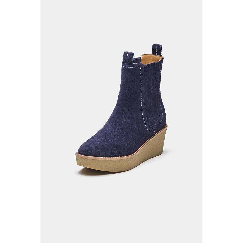 Oroh Navy Blue Elisa Casual Boots