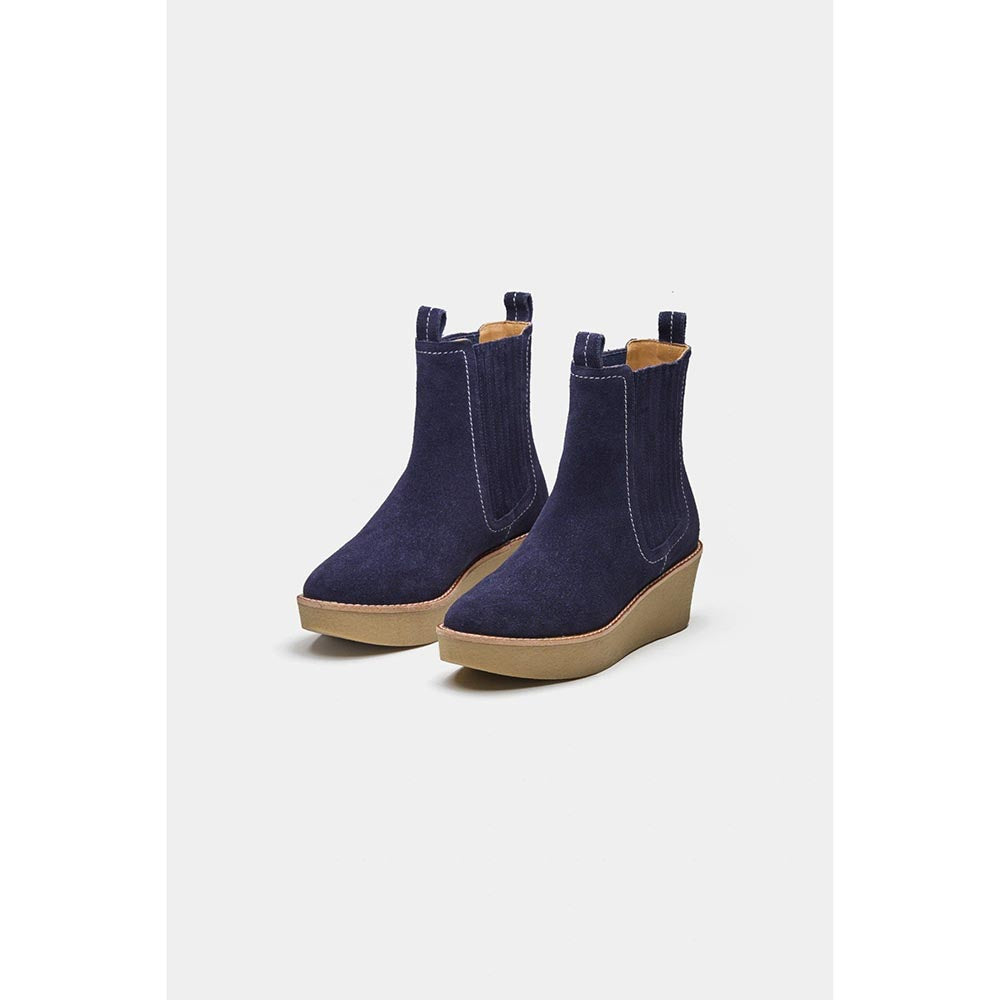 Oroh Navy Blue Elisa Casual Boots