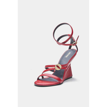 Oroh Angelina Wedges Heels - Red