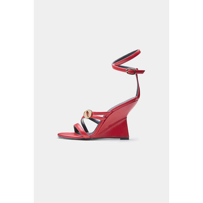 Oroh Angelina Wedges Heels - Red