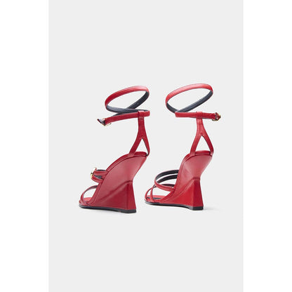 Oroh Angelina Wedges Heels - Red