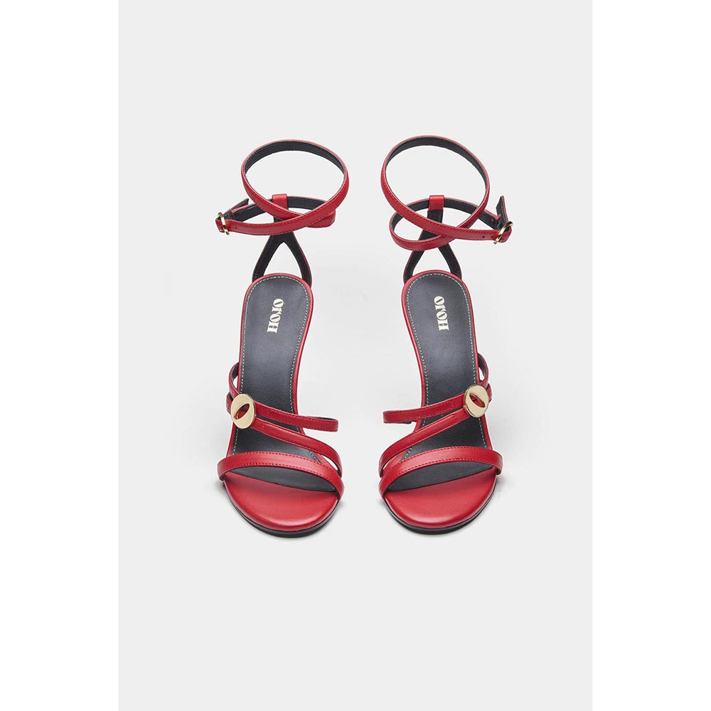Oroh Angelina Wedges Heels - Red