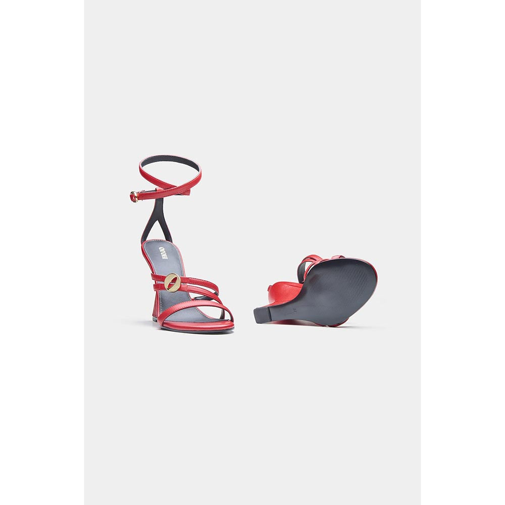 Oroh Angelina Wedges Heels - Red