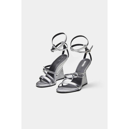 Oroh Angelina Wedges Heels - Silver