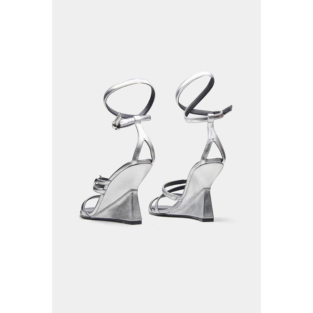 Oroh Angelina Wedges Heels - Silver