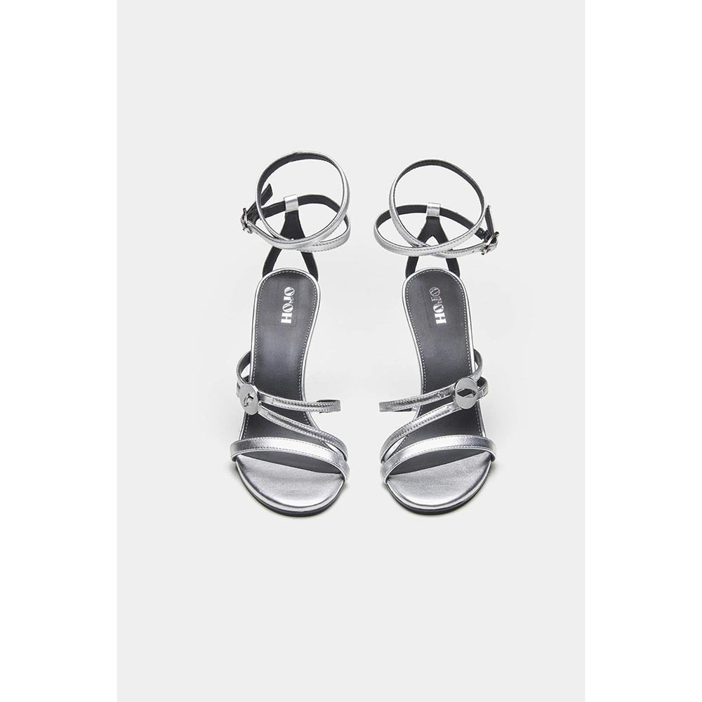 Oroh Angelina Wedges Heels - Silver