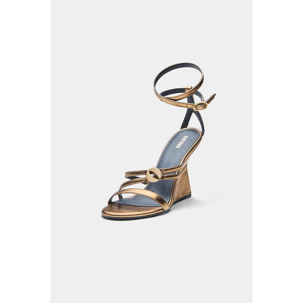 Oroh Angelina Wedges Heels - Bronze