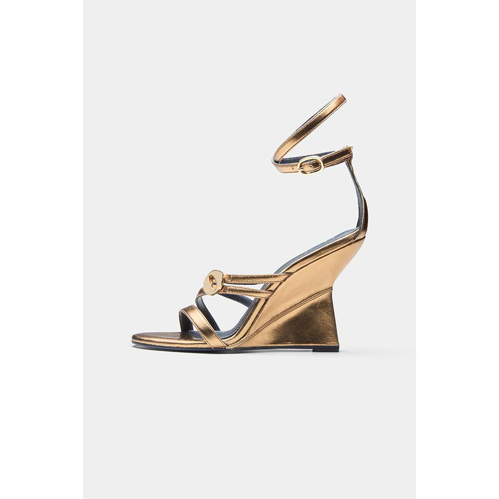 Oroh Angelina Wedges Heels - Bronze