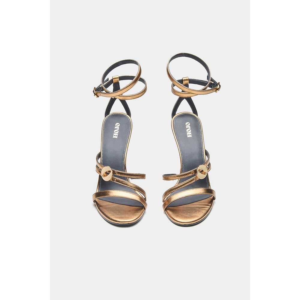 Oroh Angelina Wedges Heels - Bronze