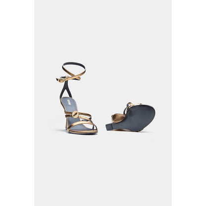 Oroh Angelina Wedges Heels - Bronze
