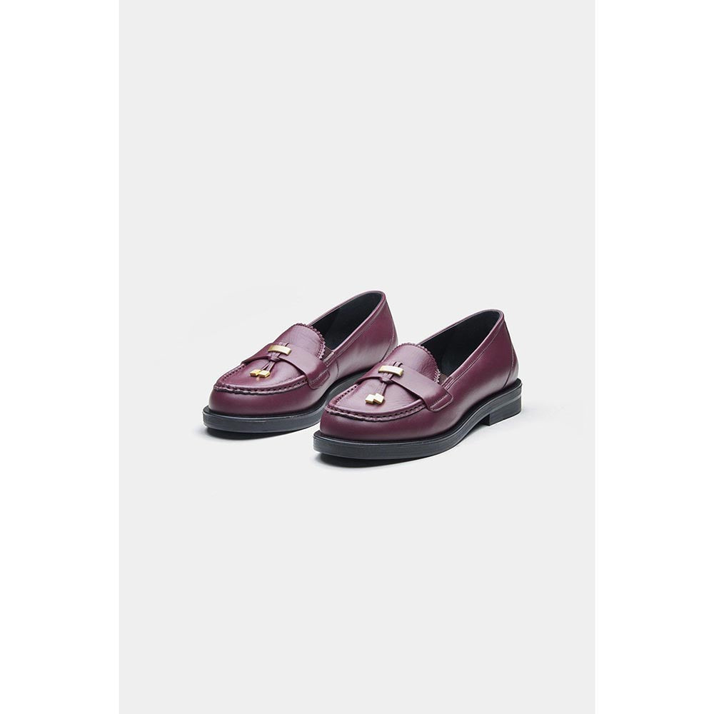 Oroh Women Maroon Antonia Moccasins Shoes