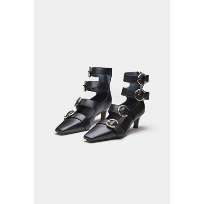 Oroh Women Black Mariana Kitten Heels