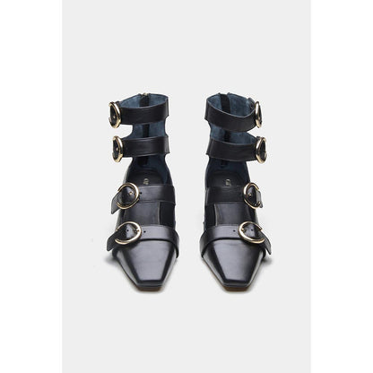 Oroh Women Black Mariana Kitten Heels