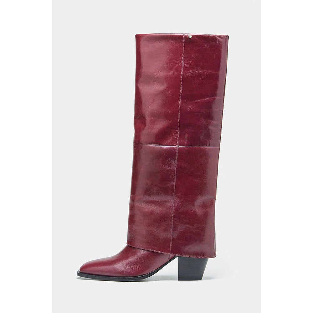 Oroh Women Maroon Mia Casual Boots