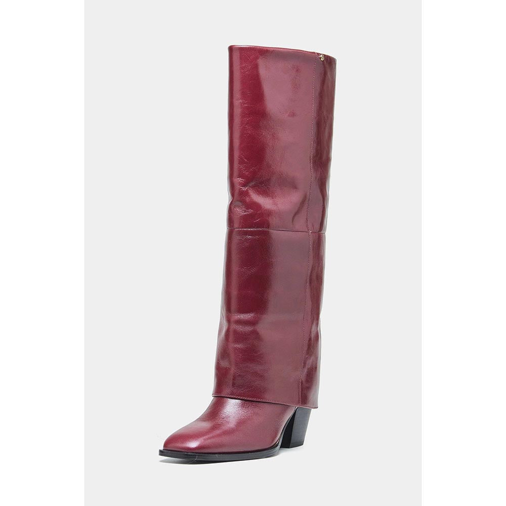 Oroh Women Maroon Mia Casual Boots