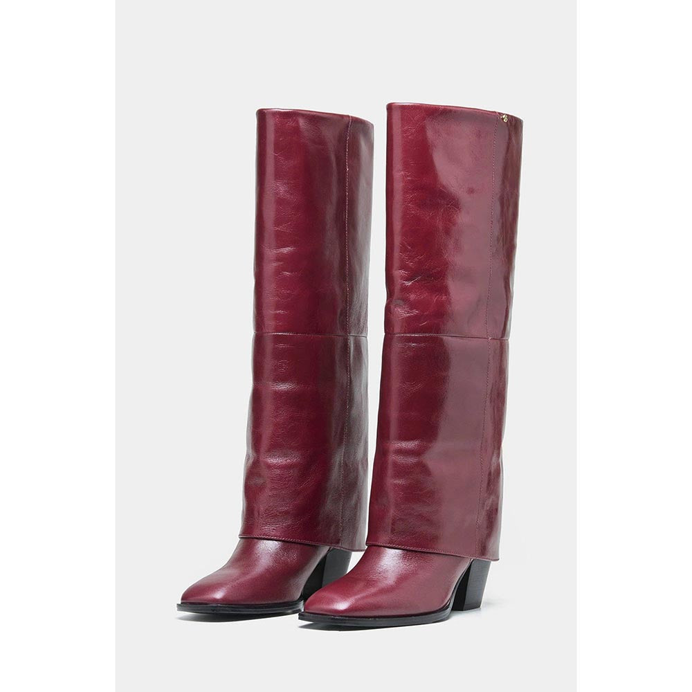 Oroh Women Maroon Mia Casual Boots