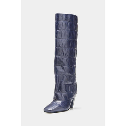 Oroh Women Navy Blue Patricia Casual Boots