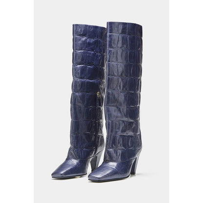 Oroh Women Navy Blue Patricia Casual Boots