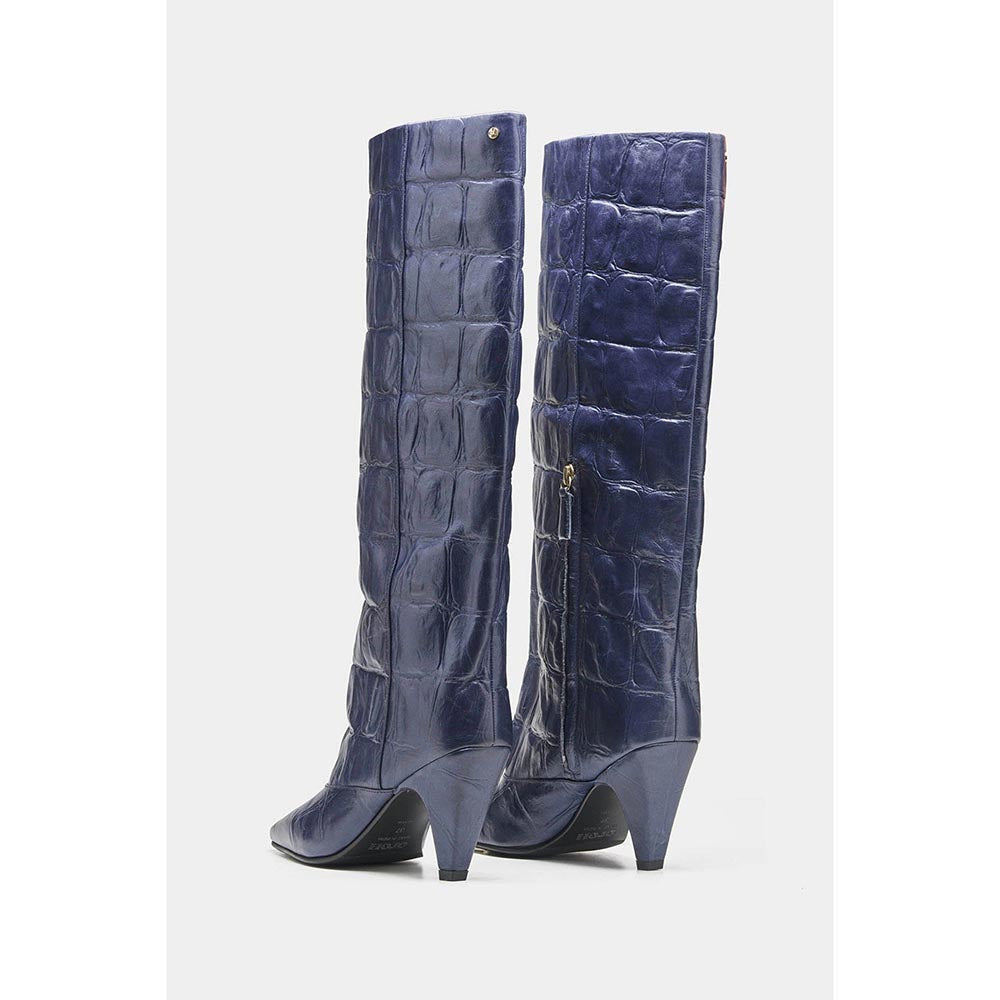 Oroh Women Navy Blue Patricia Casual Boots