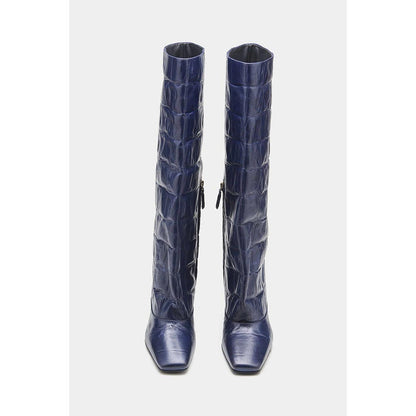 Oroh Women Navy Blue Patricia Casual Boots