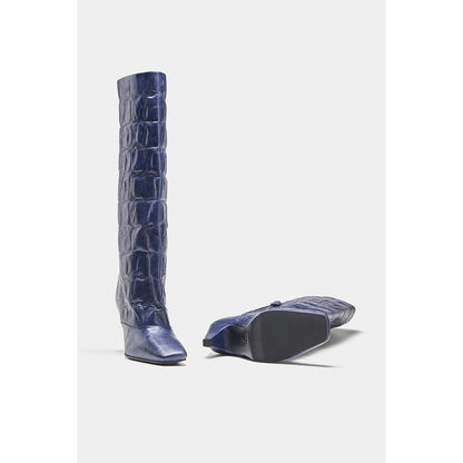 Oroh Women Navy Blue Patricia Casual Boots