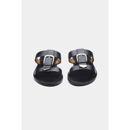 Oroh Women Black Angela Open Toe Flats