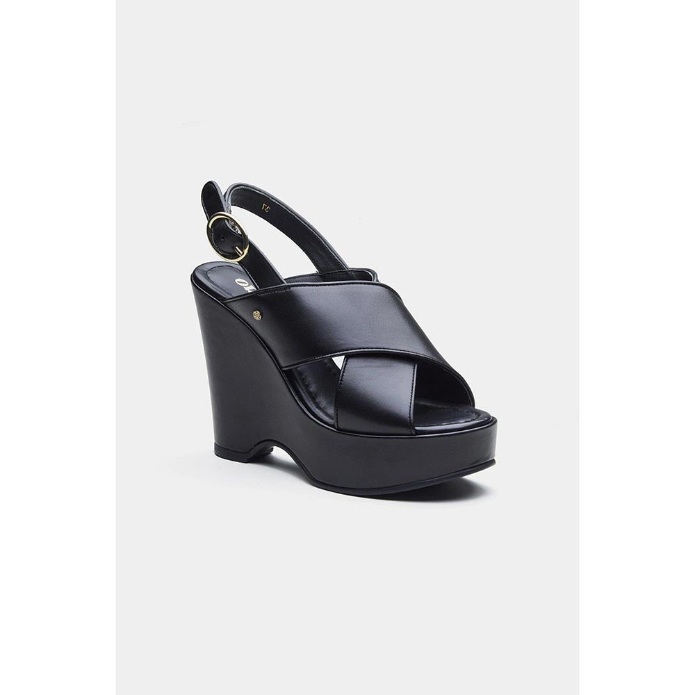 Oroh Women Black Gabriela Wedges Heels