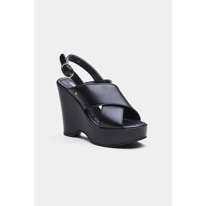 Oroh Women Black Gabriela Wedges Heels