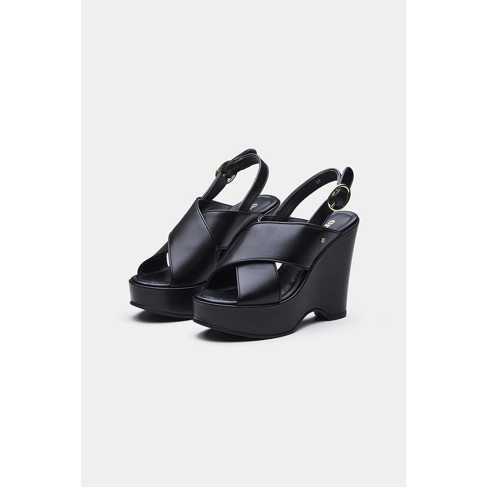 Oroh Women Black Gabriela Wedges Heels